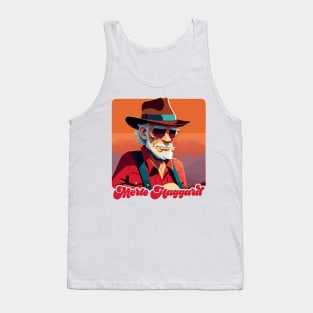 Merle Haggard / Retro Country Music Fan Design Tank Top